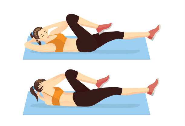 Bicycle Crunches (Illustration)