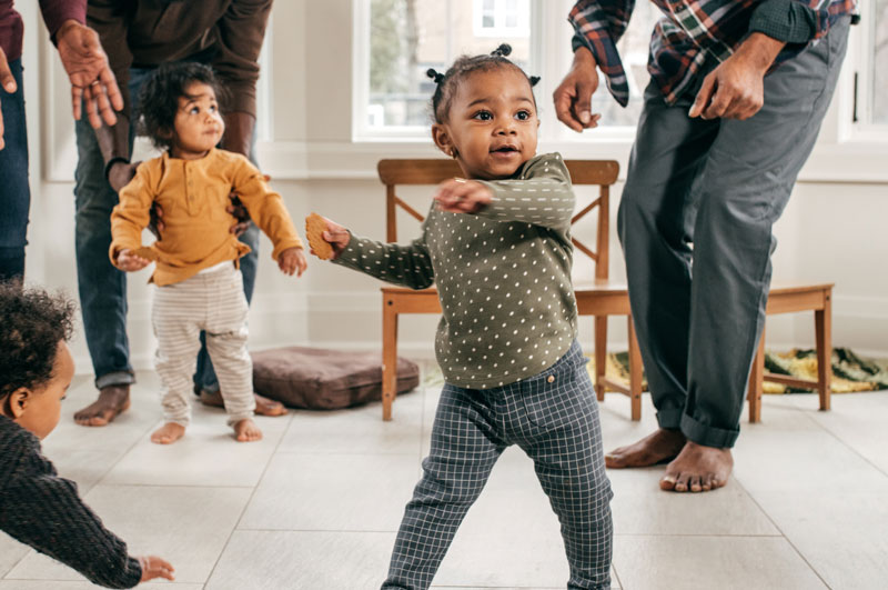 dance with toddler