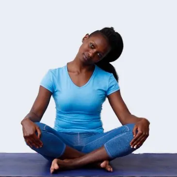 Girl doing Side Neck Stretch
