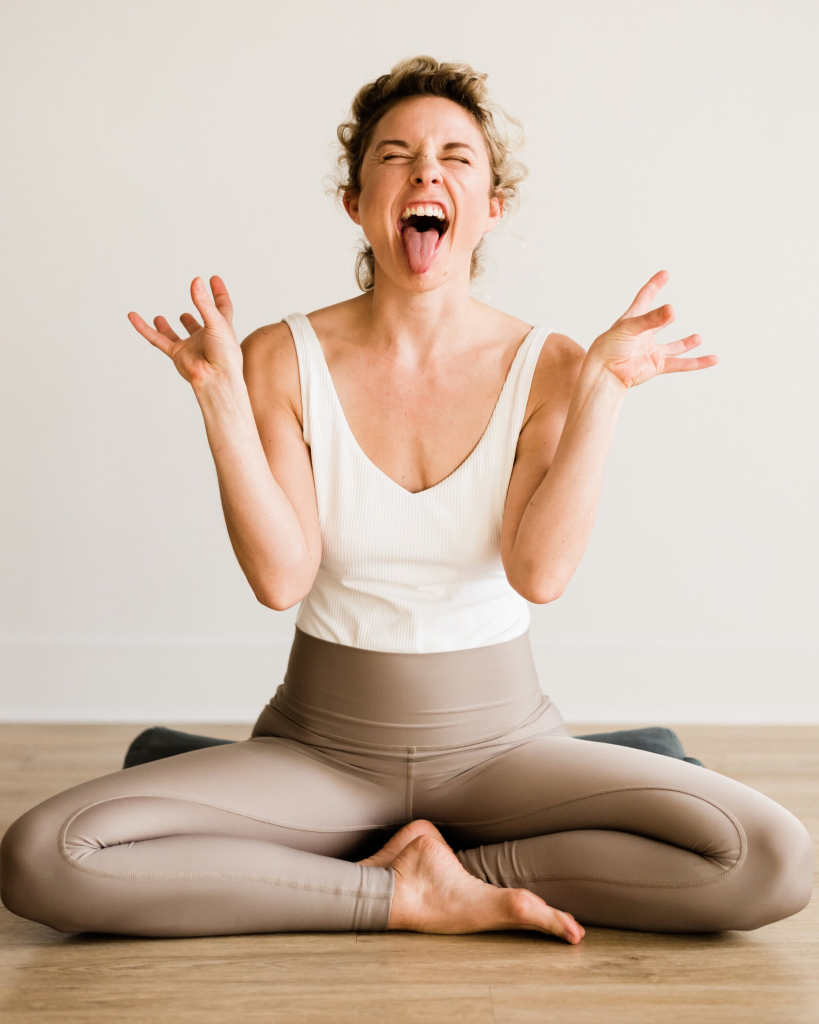 Lion’s Breath Yoga Pose
